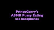 Asmr bawdy cleft eating - super soaked fur pie licking, love button engulfing audio merely