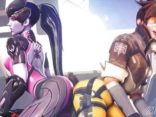 Overwatch - tracer acquires kinky cg animated pov