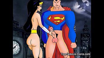 Parodia de los cómics de superman y supergirl